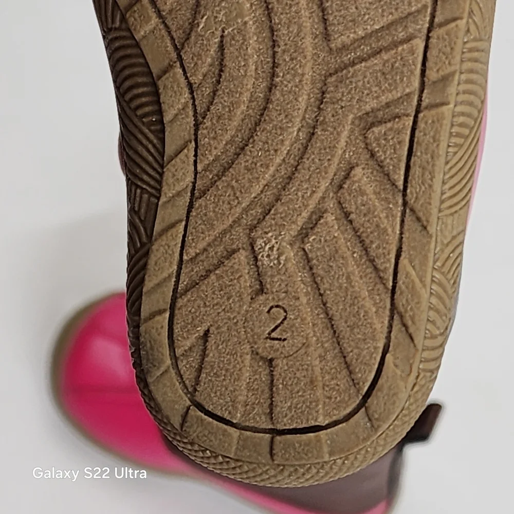 Brown and Pink Kids Shoes